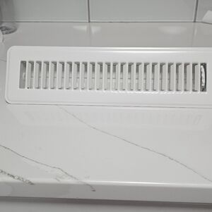 White Steel Register 4" X 13" NEW